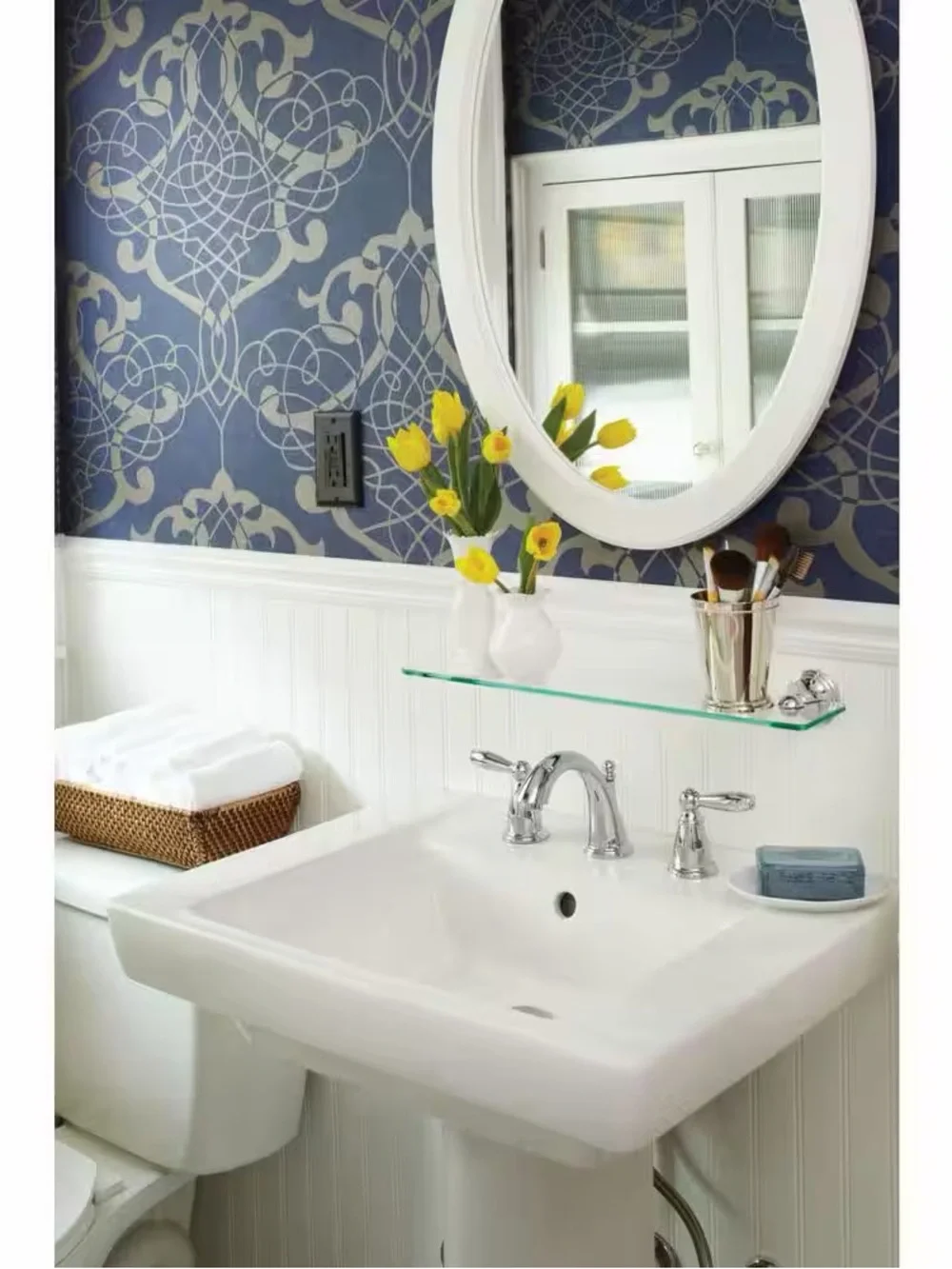 NEW Moen T6620 Brantford Chrome 2 Handle Wide Spread Faucet